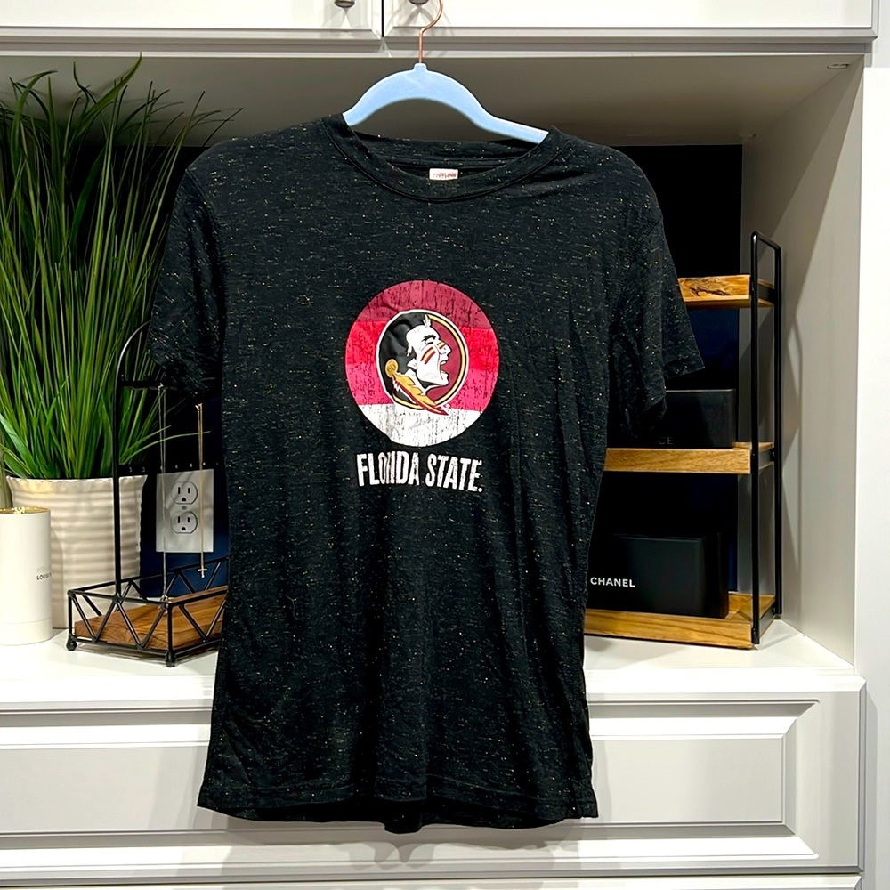 FSU (Florida State University) black sparkle T-shirt size M sideline apparel